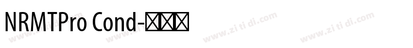 NRMTPro Cond字体转换